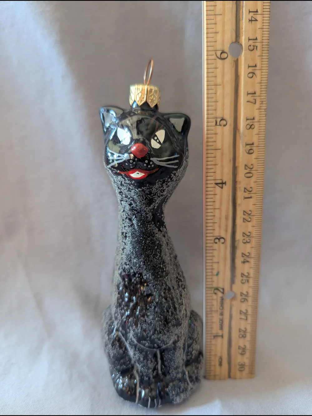 Christopher Radko Sabrina #97-1990-0 Black Cat Ornament Halloween